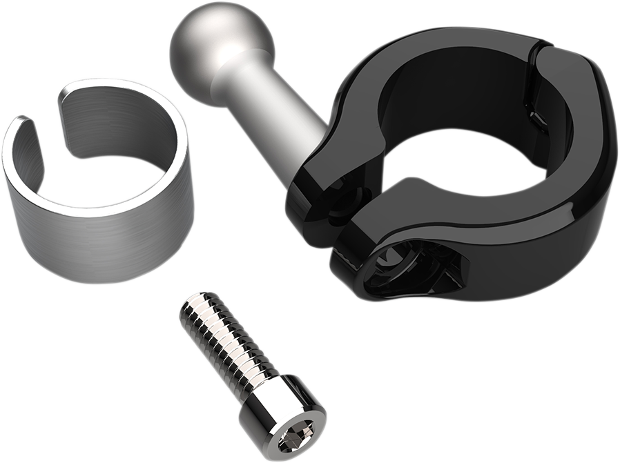 Ciro Clamp Alum Blk 7/8-1'