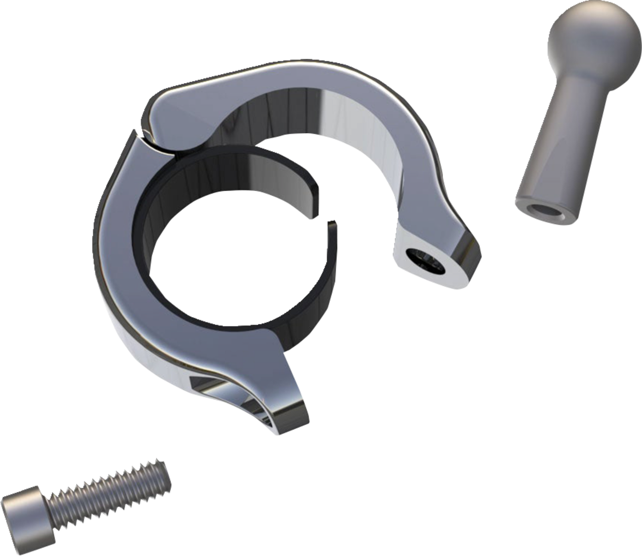 Ciro Clamp Alum Chr 1.125/1.25