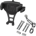 Ciro Holder Phone Constrictor Black, Offset Perch Mount Chrome