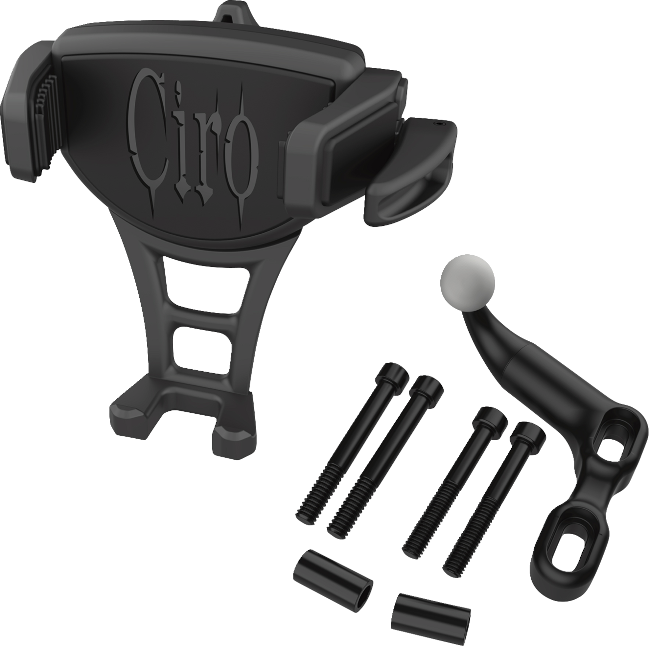 Ciro Holder Phone Constrictor Black, Offset Perch Mount Black
