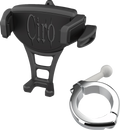 Ciro Holder Phone Constrictor Black, H-bar Mount 1-1/2' Chrome