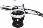 Ciro Holder Drink Gen 2 Chr, H-bar Mount 1-1/8', 1-1/4' - Chrome