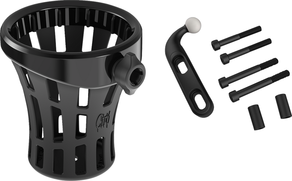 Ciro Holder Drink Big Ass Gen 2 Black, Perch Mount Black