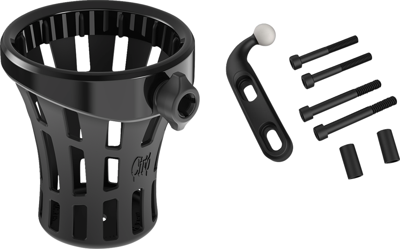 Ciro Holder Drink Big Ass Gen 2 Black, Perch Mount Black