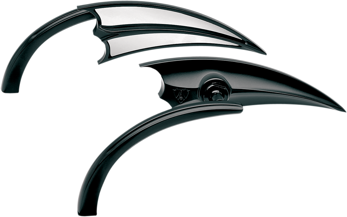 Arlen Ness Scoop Blk Rt Mirrors