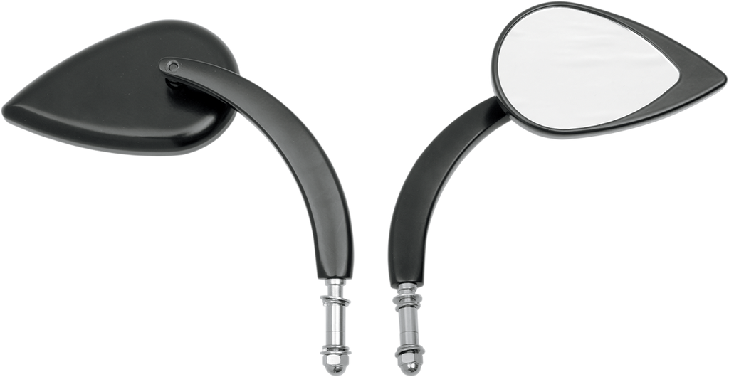 Drag Specialties T-drop Blk L. Stm Mirrors