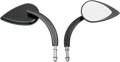 Drag Specialties T-drop Blk L. Stm Mirrors