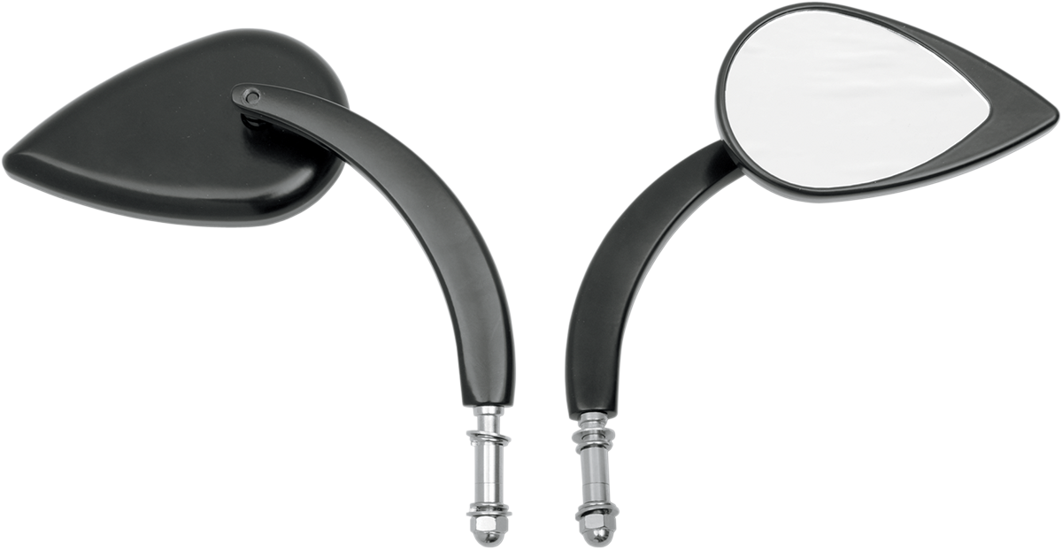 Drag Specialties T-drop Blk L. Stm Mirrors