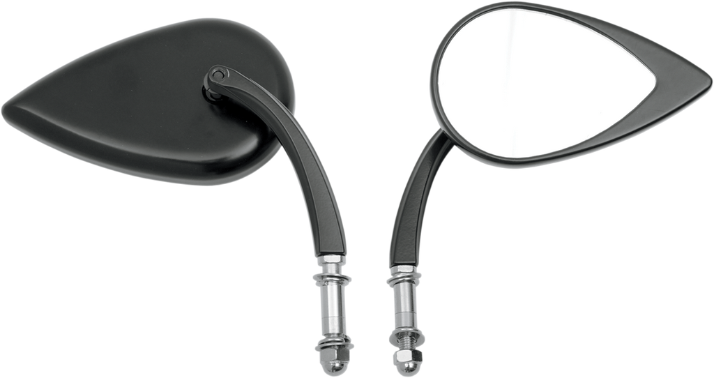 Drag Specialties T-drop Blk S. Stm Mirrors