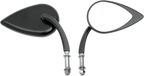 Drag Specialties T-drop Blk S. Stm Mirrors