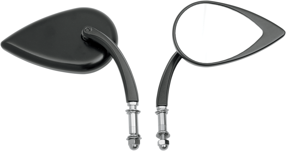 Drag Specialties T-drop Blk S. Stm Mirrors