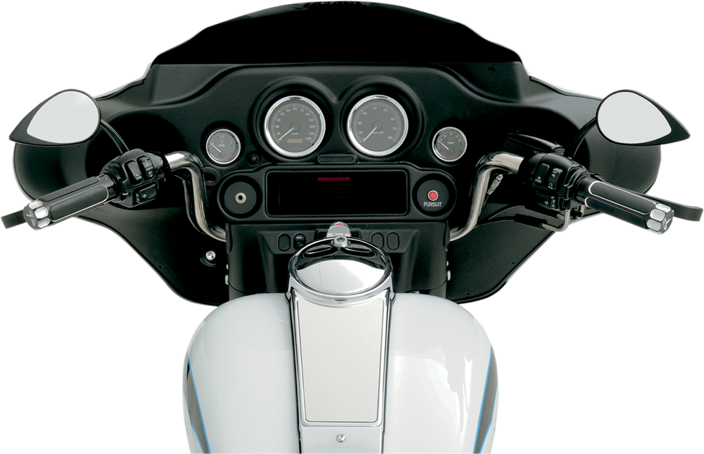 Drag Specialties T-drop Blk S. Stm Mirrors