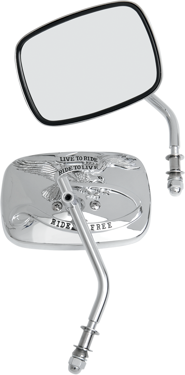 Drag Specialties Ltr Chr Pair Mirrors