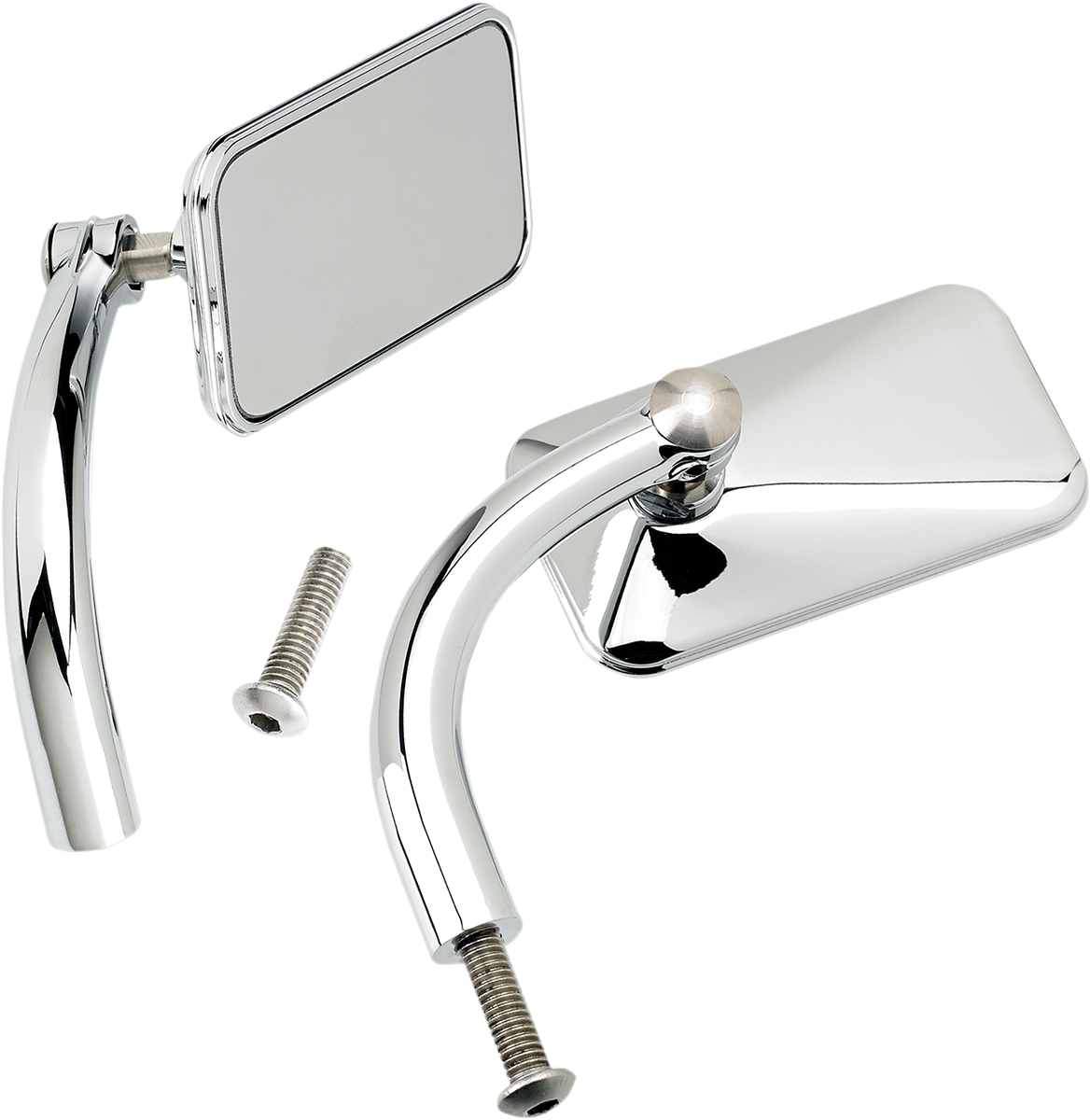 Biltwell Mirrors Rect Hd Chr Pr