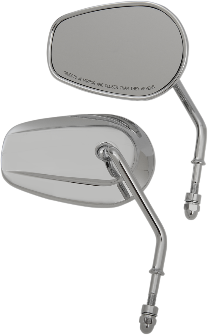 Drag Specialties Mirrors Repl Shrt Stm - Chrome