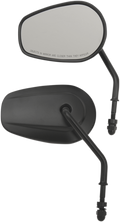 Drag Specialties Mirrors Repl Shrt Stm - Black
