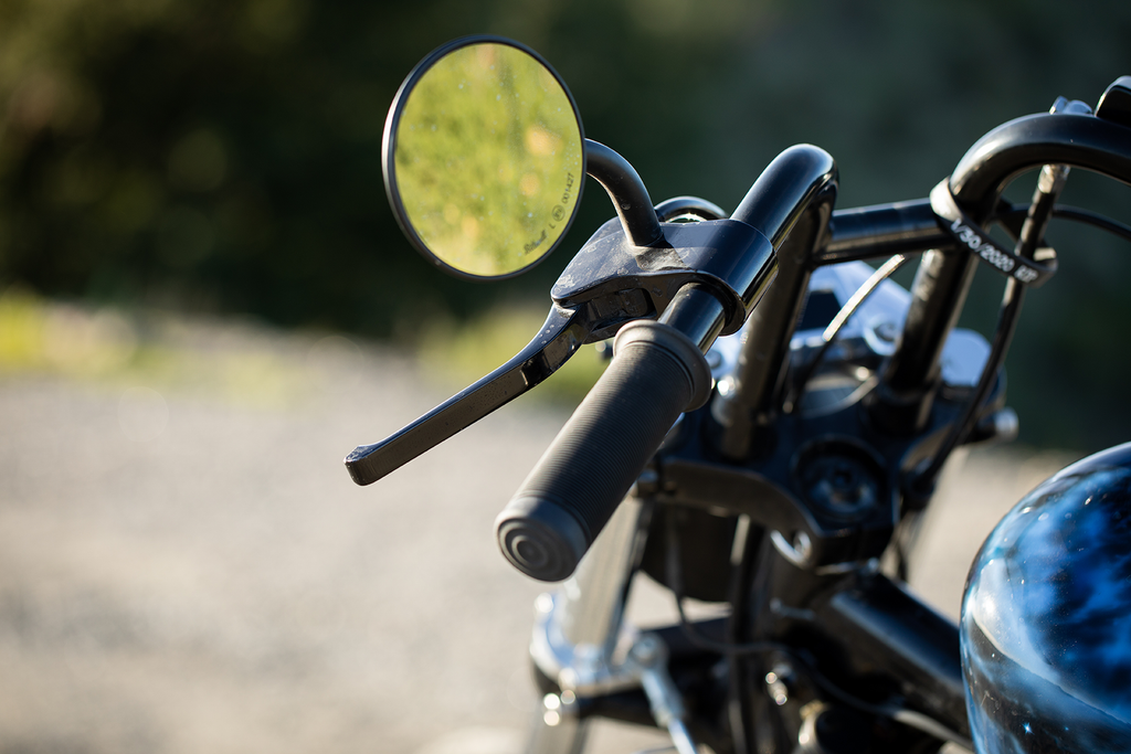 Biltwell Lg Round Hd Mirrors - Black