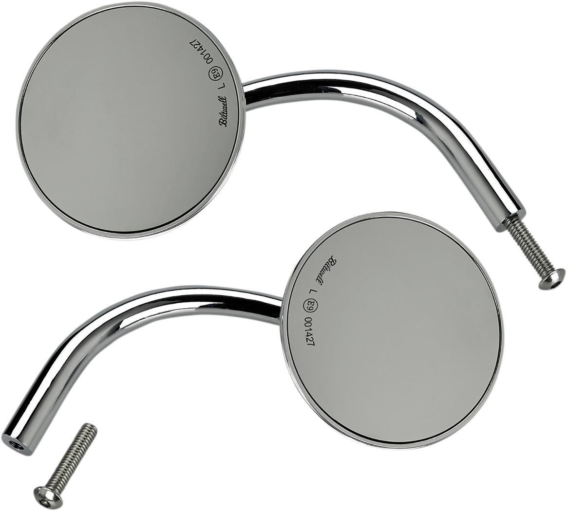 Biltwell Lg Rnd F/hd Pr Ch Mirrors