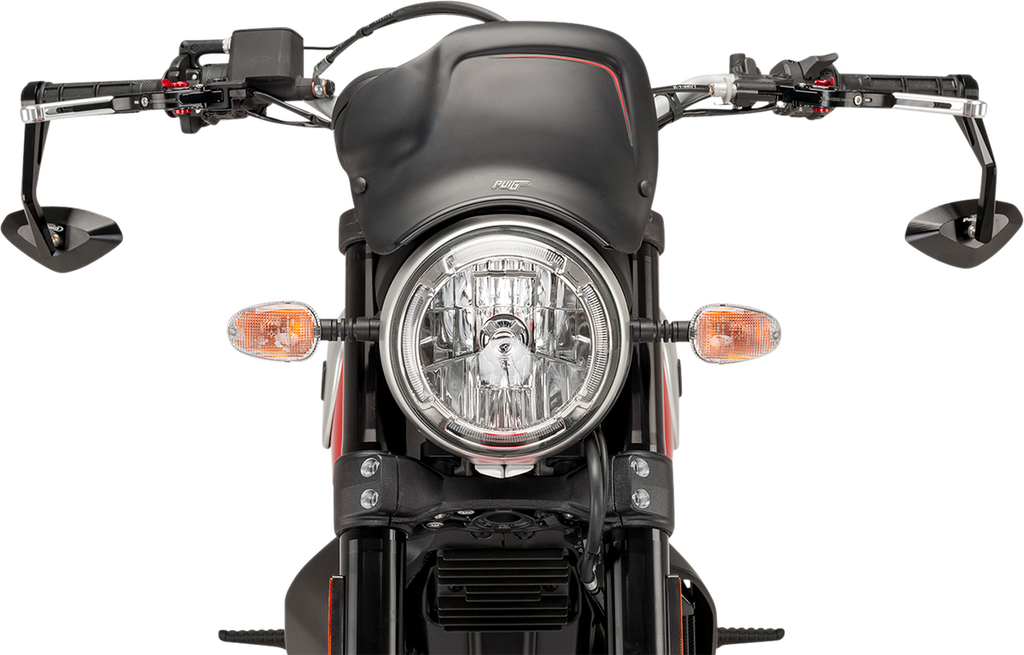 PUIG HI-TECH PARTS Mirror - Hi-Tech 4 - Side View - Diamond - Black