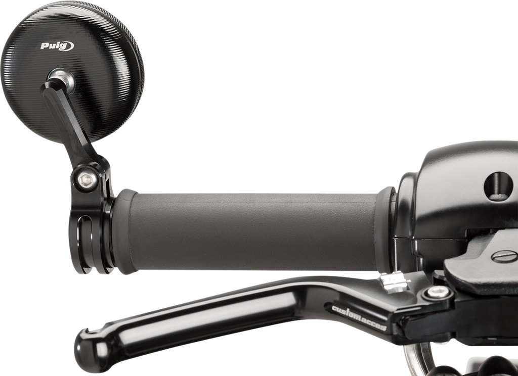 PUIG HI-TECH PARTS Mirror - Tracker - Rear View - Round - Black