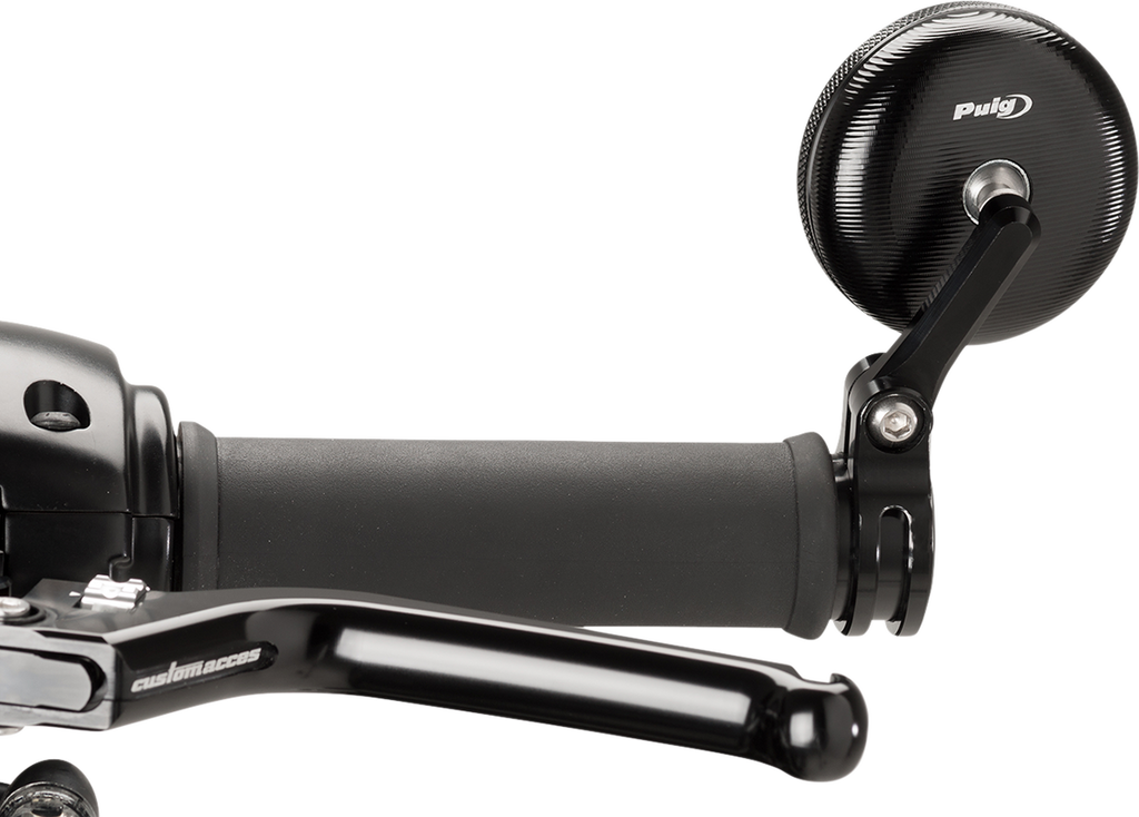 PUIG HI-TECH PARTS Mirror - Tracker - Rear View - Round - Black