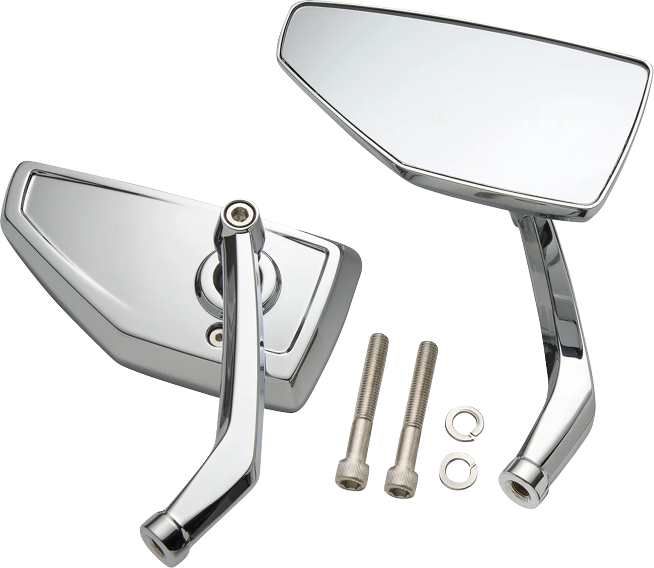 Ciro Mirrors Chicane Chrome Pair