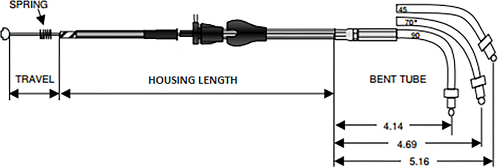 Drag Specialties Cable,cruise,braid 39'