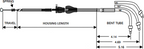 Drag Specialties Cable,cruise,braid 39'