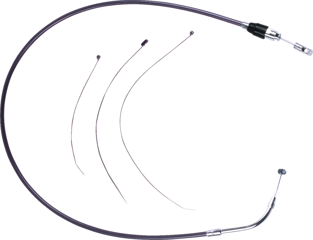 Drag Specialties Cable Clutch Quick Connect - Black/Chrome