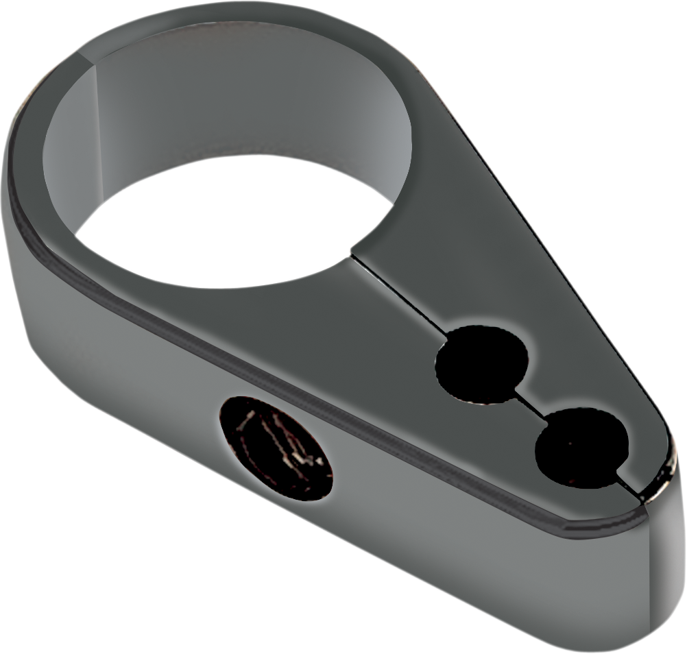 Drag Specialties Clamp 1'THR/IDL - Black