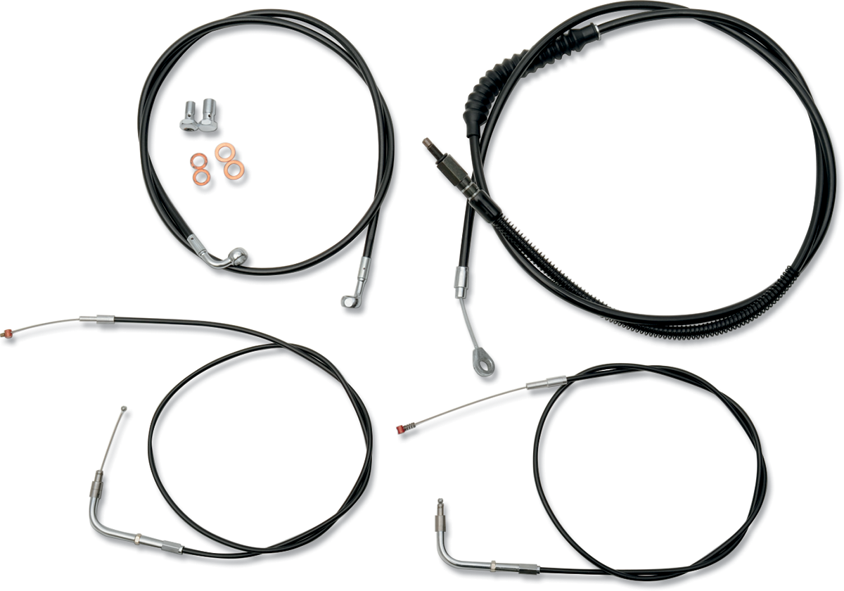 LA Choppers Cable Kit Bk 15-17FXDF08+
