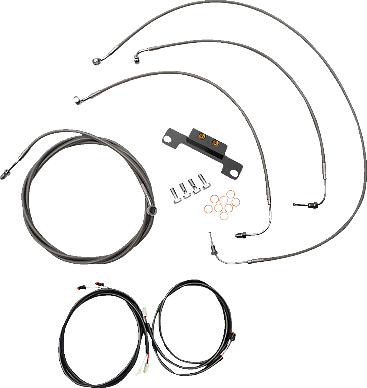 LA Choppers Cabl Kit Pc Abs Stk FL21+