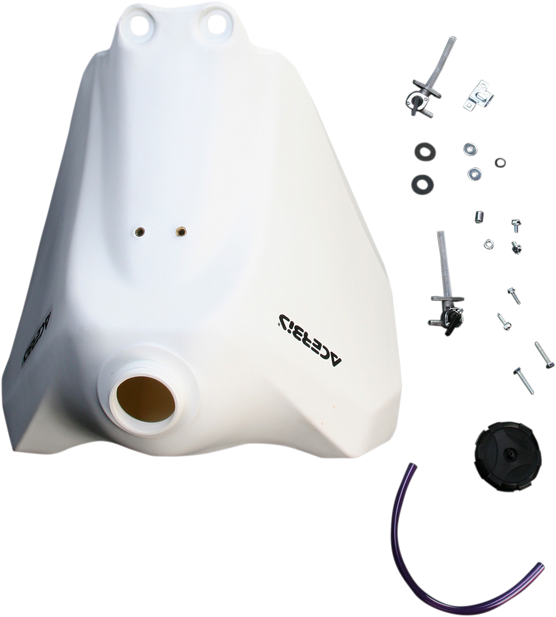 Fuel Tank - 5.3 Gallon - Suzuki - White (1)