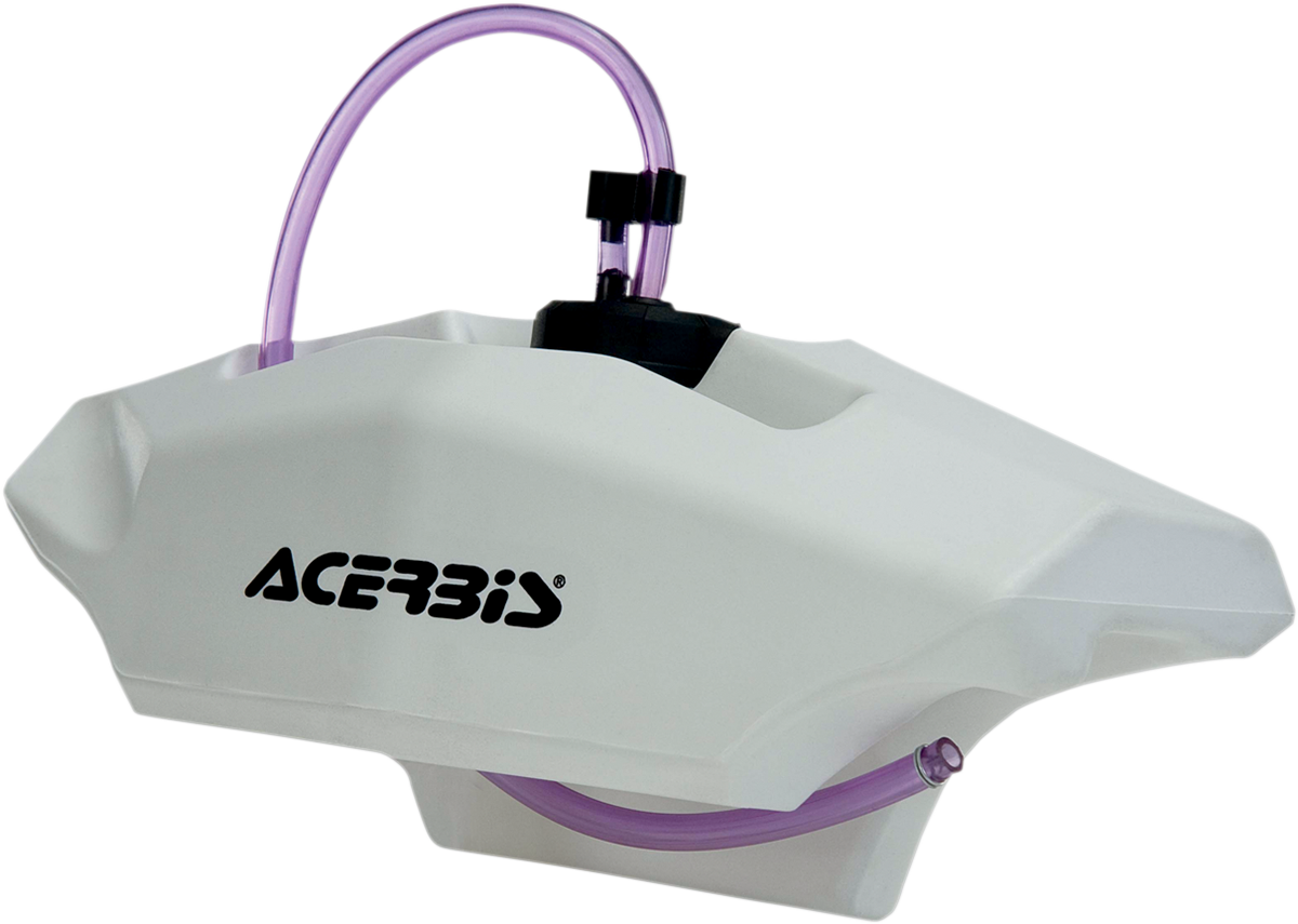 Handlebar Auxiliary Gas Tank - 0.6 Gallon - White (1)