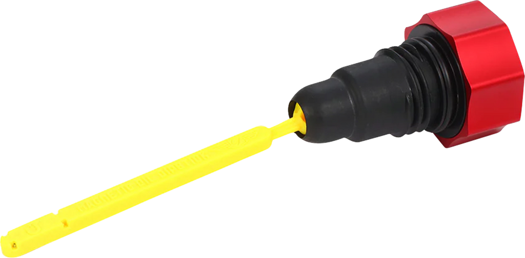 Figurati Designs Dipstick Oil Magnetic Perf Twin Cam 2007- Curved - Red