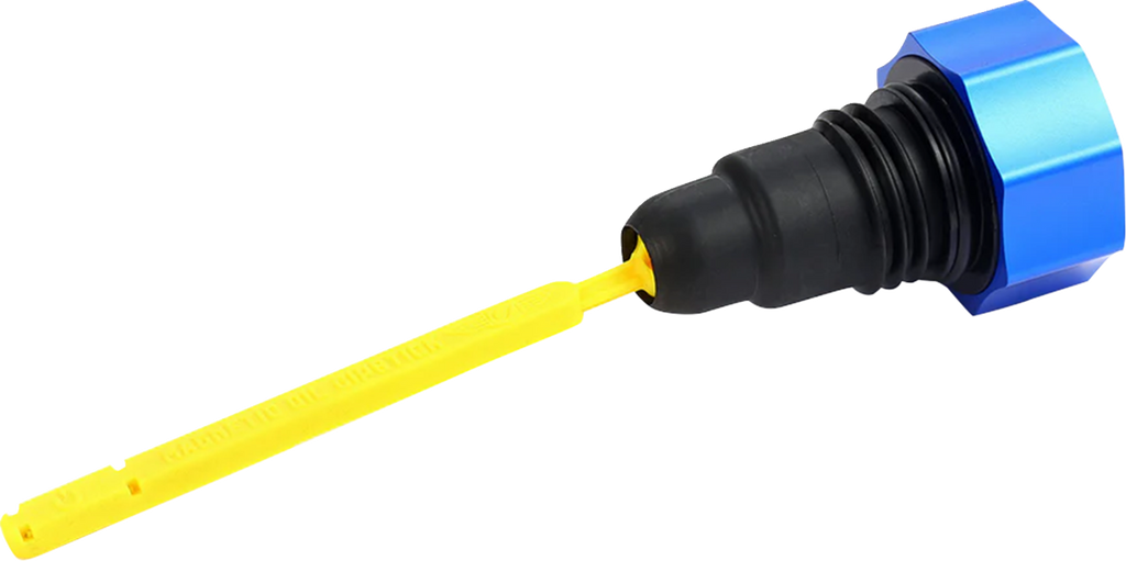 Figurati Designs Dipstick Oil Magnetic Perf Twin Cam 2007- Curved Blue