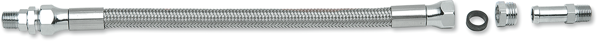 Drag Specialties 12'SS Oil Line W/fittings