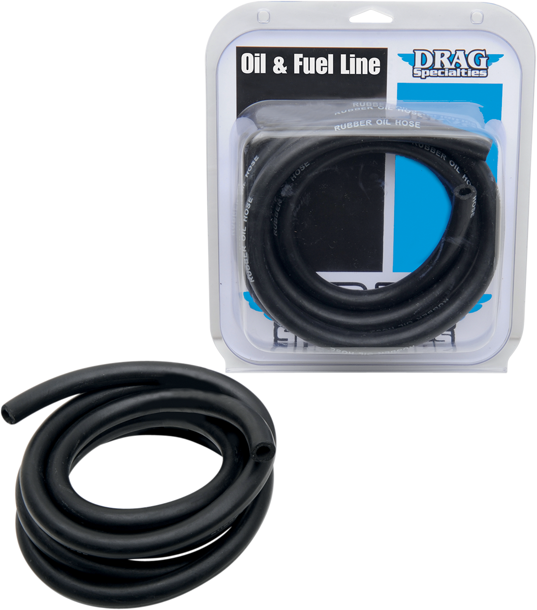 Drag Specialties Oil Line Blk 3/8' 8' Usa