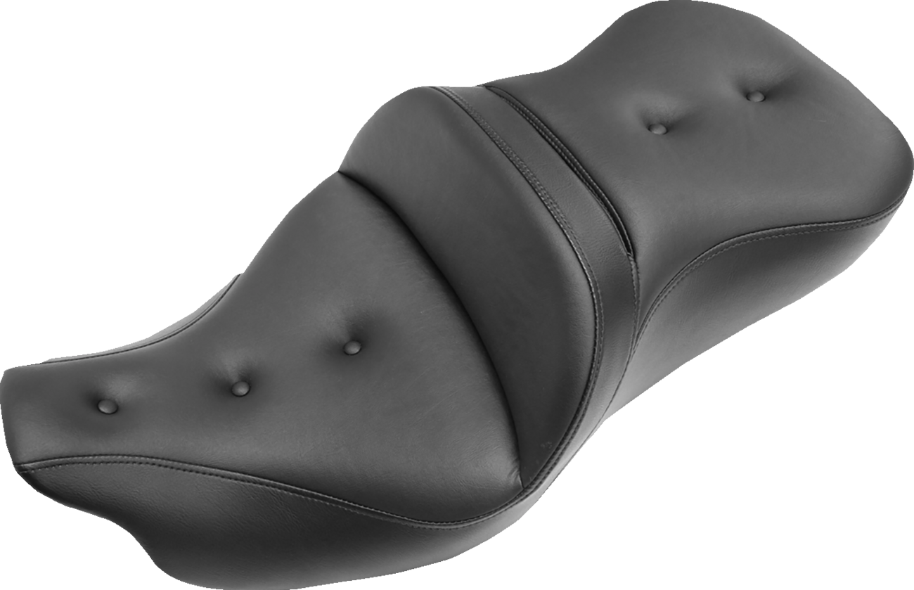SADDLEMEN Pillow-Top Roadsofa™ Seat - without Backrest - Black - FLH/FLT '08-'25
