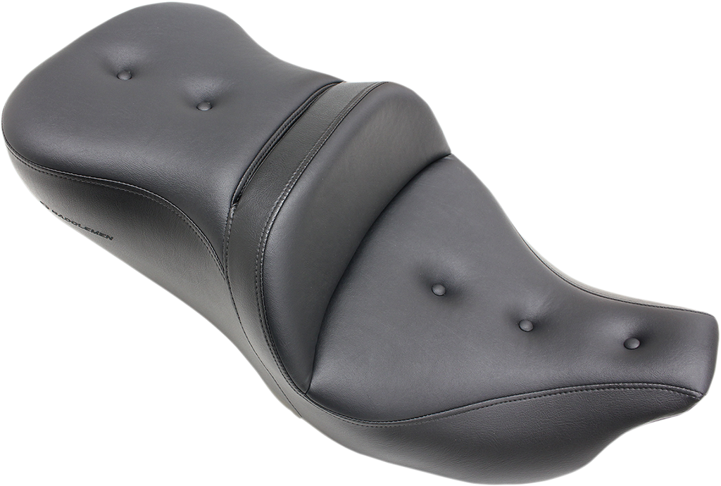 SADDLEMEN Pillow-Top Roadsofa™ Seat - without Backrest - Black - FLH/FLT '08-'25