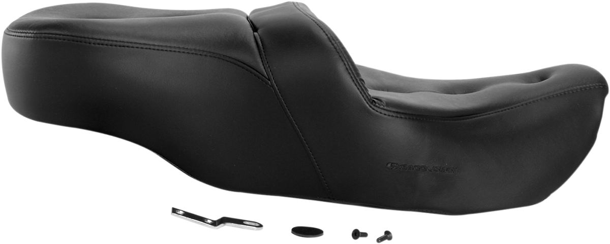 SADDLEMEN Pillow-Top Roadsofa™ Seat - Black - FLH/FLT '99-'07
