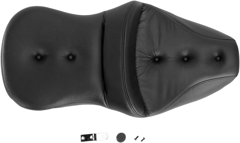 SADDLEMEN Pillow-Top Roadsofa™ Seat - Black - FLH/FLT '99-'07