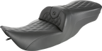 SADDLEMEN Roadsofa™ Seat - Full Lattice Stitch - without Backrest - FLH '97-'07