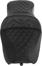 SADDLEMEN Roadsofa™ Seat - Full Lattice Stitch - without Backrest - FLH '97-'07