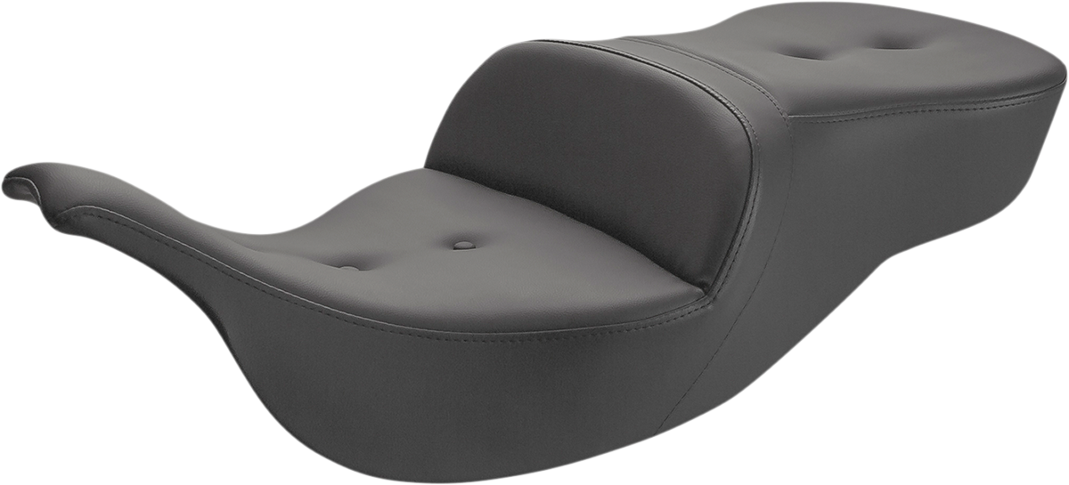 SADDLEMEN Pillow-Top Roadsofa™ Seat - Black - FLH/FLT '99-'07