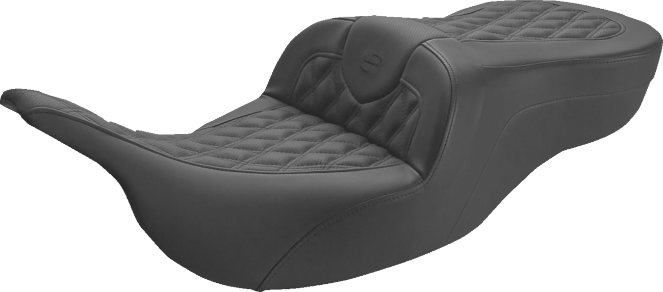 SADDLEMEN Roadsofa™ Seat - Full Lattice Stitch - without Backrest - FLT/FLH '97-'07