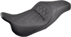 SADDLEMEN Slim Seat - Black - Lattice Stitch - FL '08-'24
