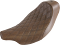 SADDLEMEN Renegade™ Solo Seat - Lattice Stitched - Brown - FL '08-'25