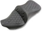 SADDLEMEN Extended Reach Roadsofa™ Seat - Lattice Stitched - without Backrest - FL '08-'24