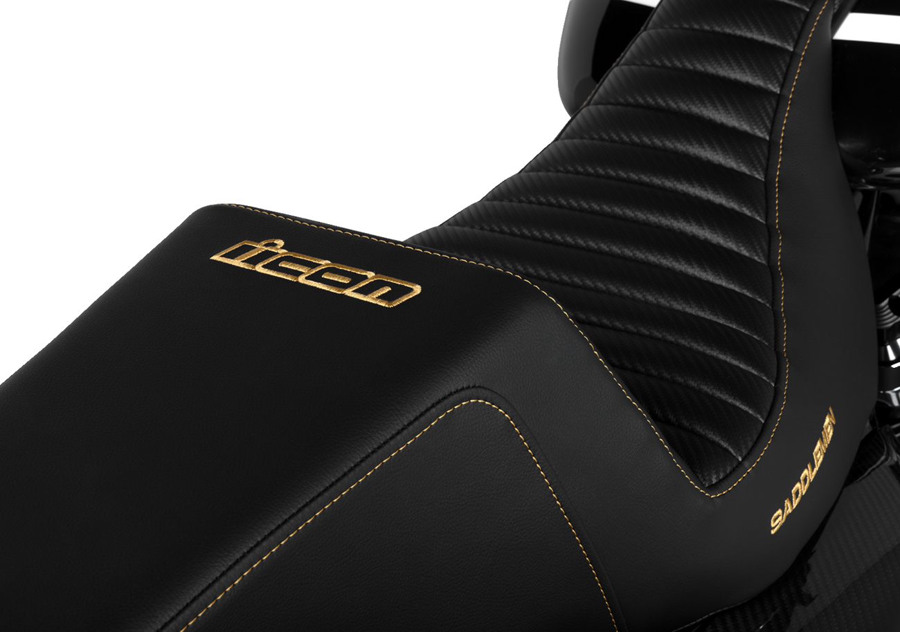 SADDLEMEN Step-Up Seat - Front Tuck-n-Roll - Black - FL '08-'24